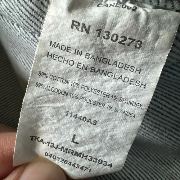 Women’s Lee Riders Denim Jean Jacket Size Large Stretch - Picture 6 of 6